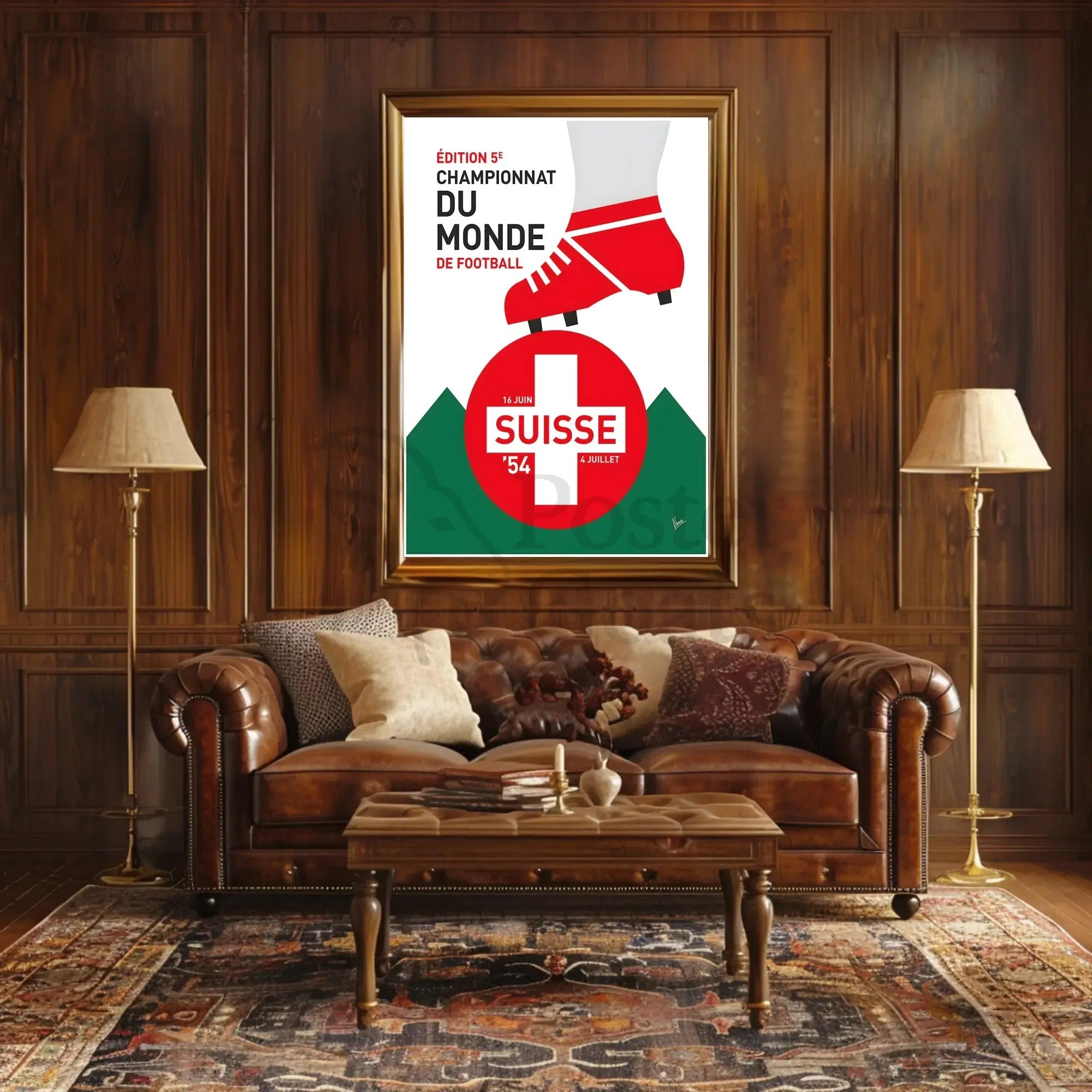 The poster is promotional material for a football event. Here’s a breakdown based Travel Poster PosterGoat