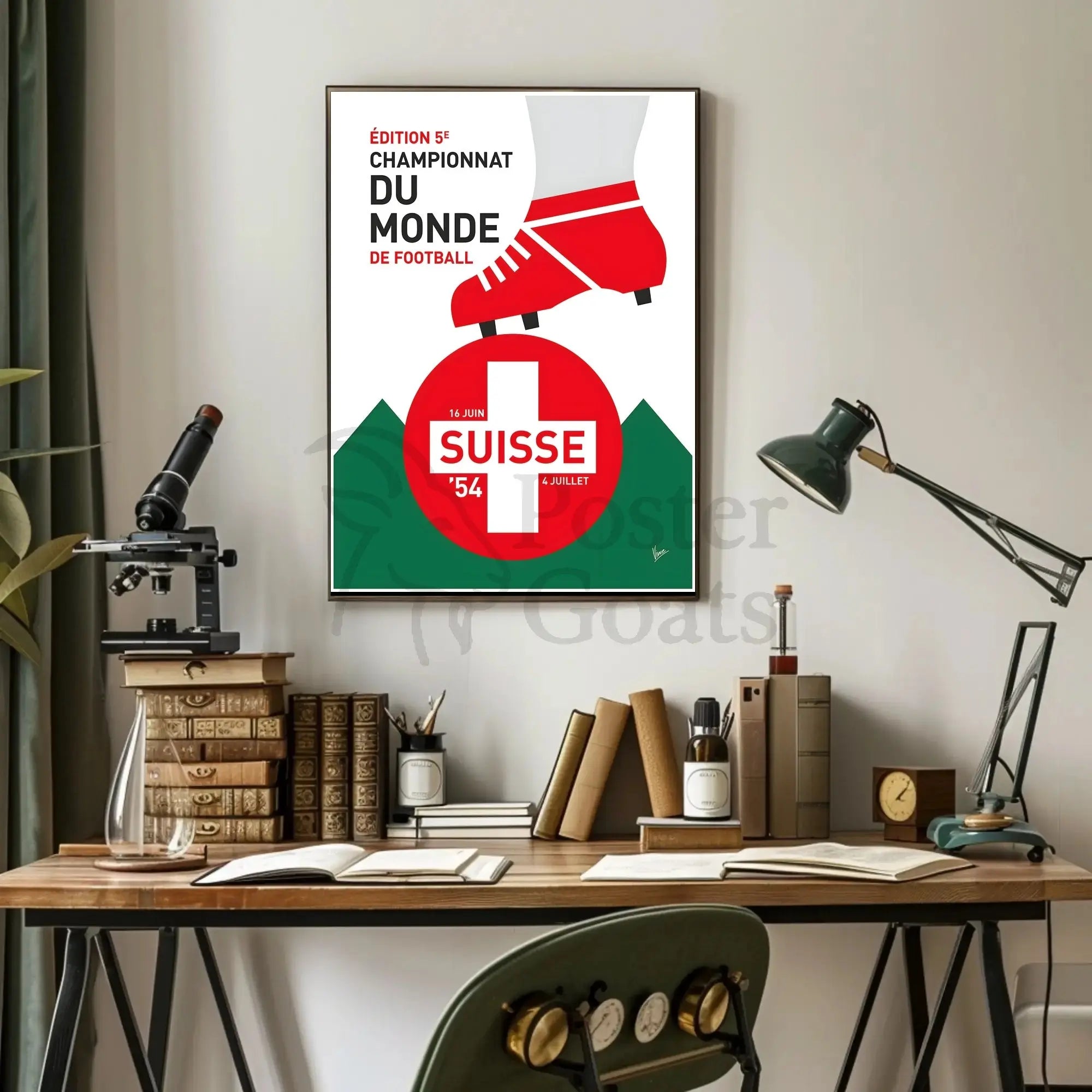 The poster is promotional material for a football event. Here’s a breakdown based Travel Poster PosterGoat