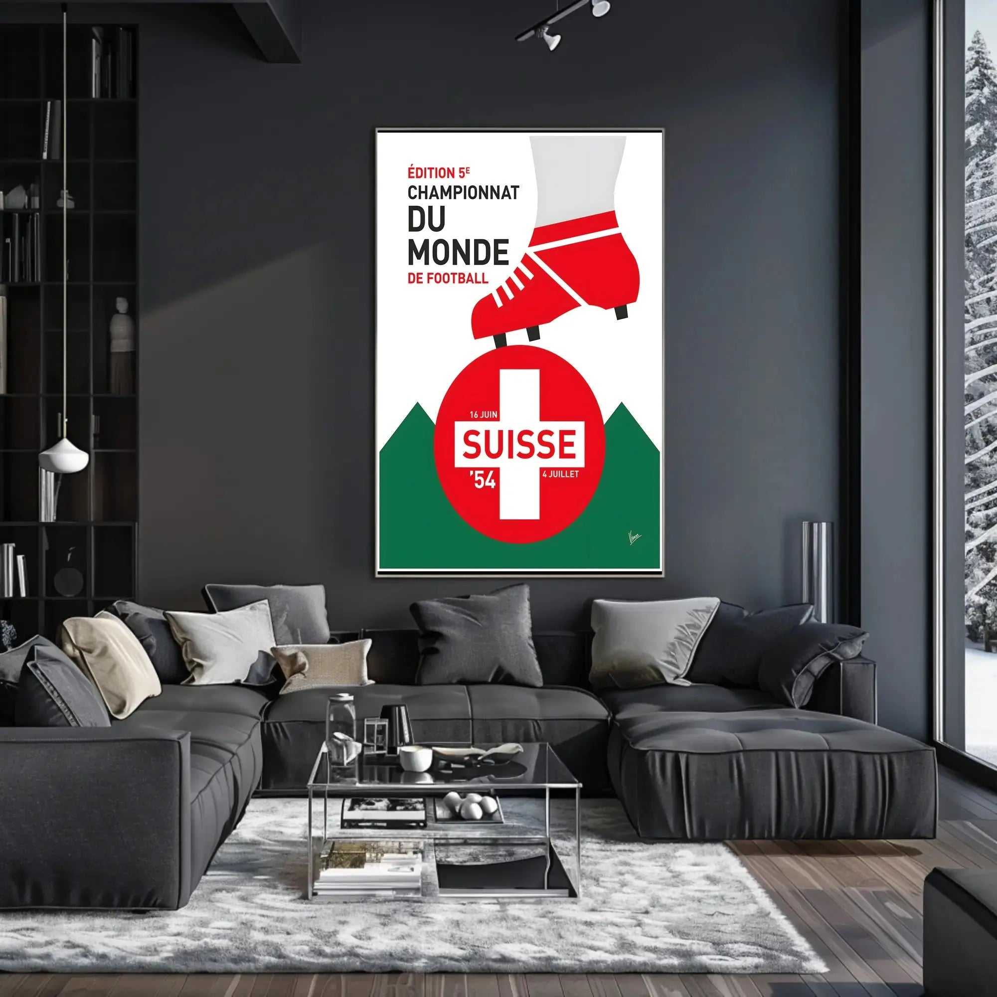 The poster is promotional material for a football event. Here’s a breakdown based Travel Poster PosterGoat