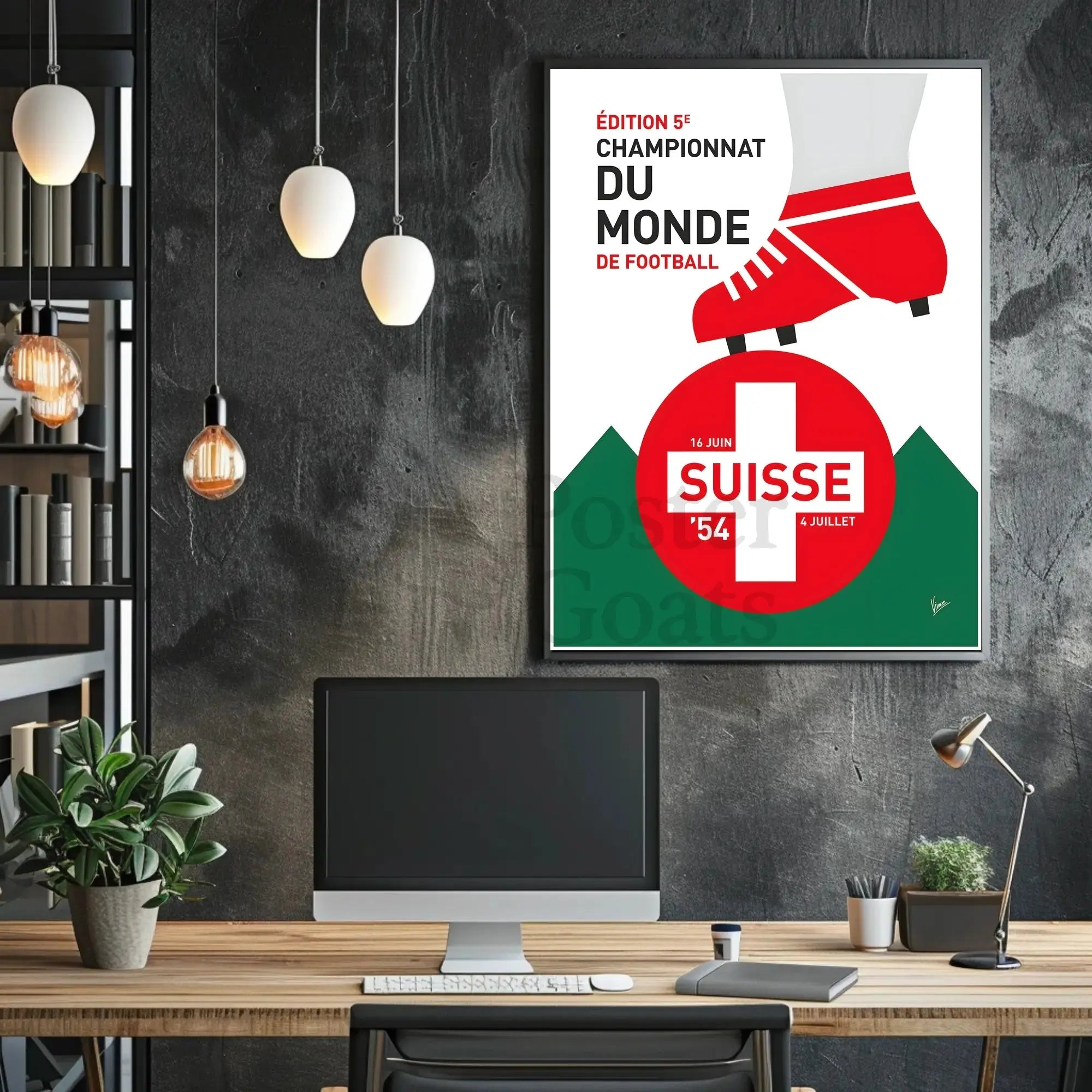 The poster is promotional material for a football event. Here’s a breakdown based Travel Poster PosterGoat