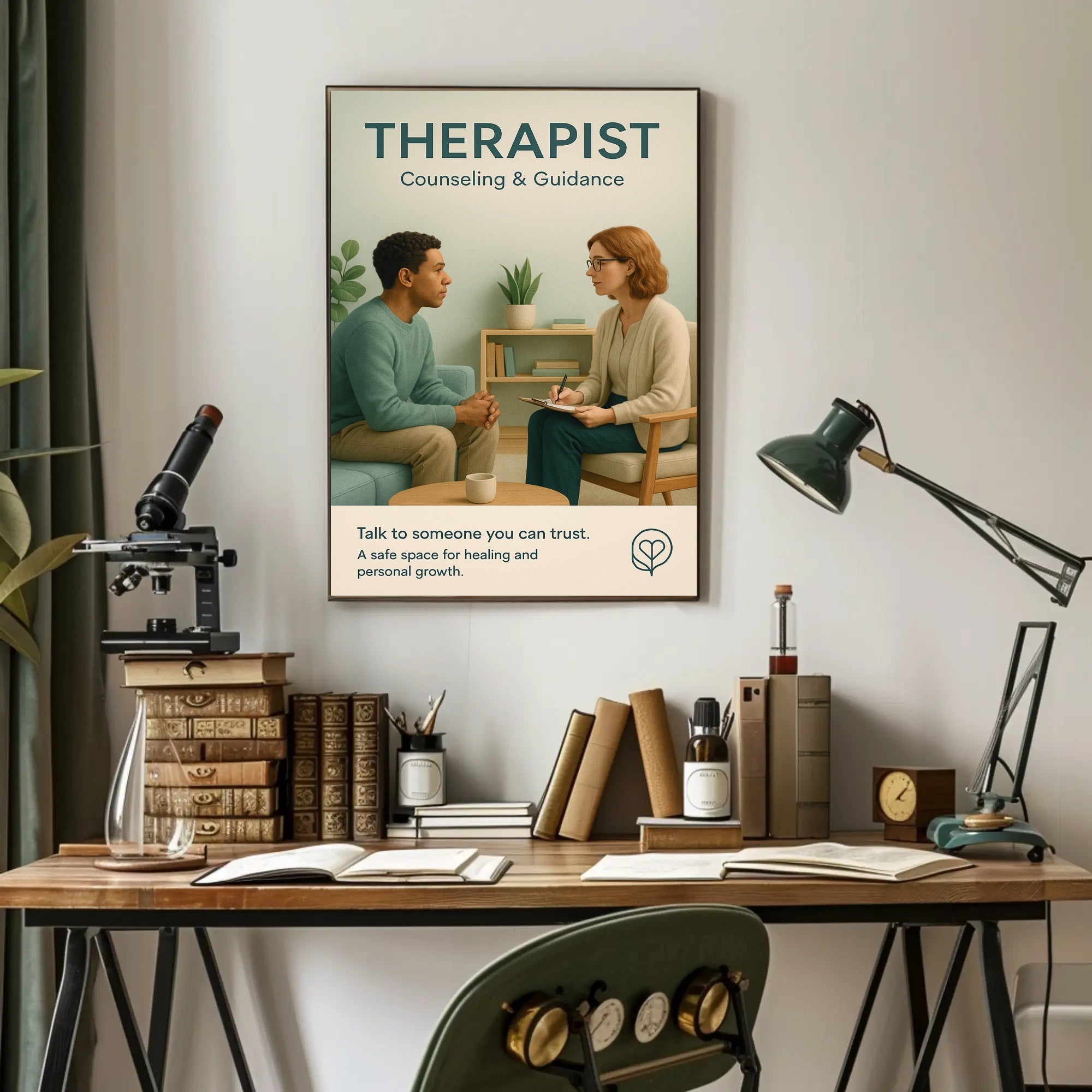 Therapist Counseling Guidance Poster PosterGoat