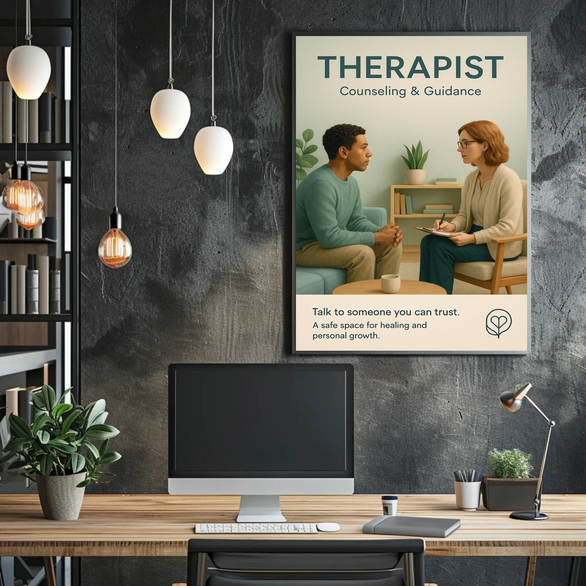Therapist Counseling Guidance Poster PosterGoat