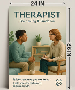 Therapist Counseling Guidance Poster PosterGoat