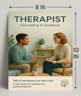 Therapist Counseling Guidance Poster PosterGoat