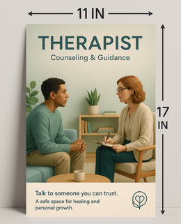 Therapist Counseling Guidance Poster PosterGoat