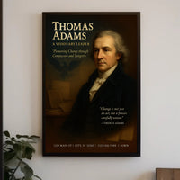 Thomas Adams A Visionary Leader Poster PosterGoat