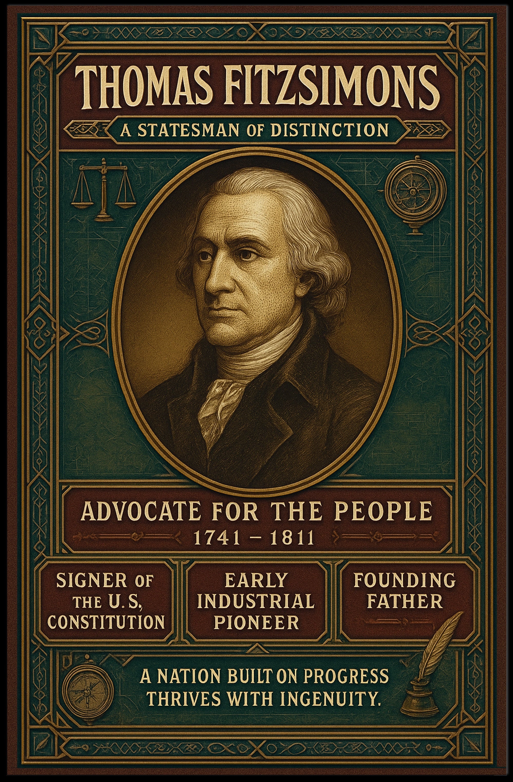 Thomas Fitzsimons A Statesman Of Poster PosterGoat