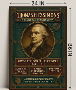 Thomas Fitzsimons A Statesman Of Poster PosterGoat