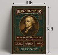 Thomas Fitzsimons A Statesman Of Poster PosterGoat