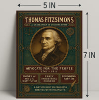 Thomas Fitzsimons A Statesman Of Poster PosterGoat