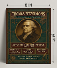 Thomas Fitzsimons A Statesman Of Poster PosterGoat