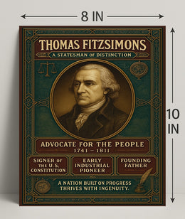 Thomas Fitzsimons A Statesman Of Poster PosterGoat
