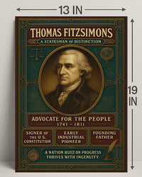 Thomas Fitzsimons A Statesman Of Poster PosterGoat