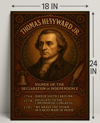 Thomas Heyward Jr. Signer Of The Poster PosterGoat