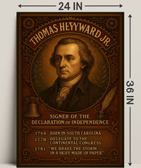 Thomas Heyward Jr. Signer Of The Poster PosterGoat