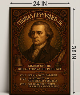 Thomas Heyward Jr. Signer Of The Poster PosterGoat
