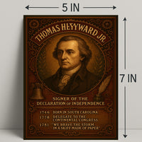 Thomas Heyward Jr. Signer Of The Poster PosterGoat