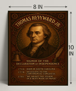 Thomas Heyward Jr. Signer Of The Poster PosterGoat