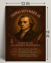 Thomas Heyward Jr. Signer Of The Poster PosterGoat