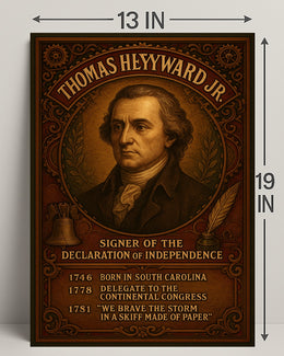Thomas Heyward Jr. Signer Of The Poster PosterGoat