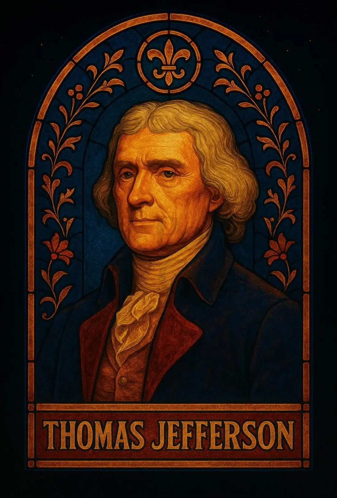 Thomas Jefferson 18th Century Dignitary Portrait Historical Poster PosterGoat