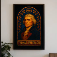 Thomas Jefferson 18th Century Dignitary Portrait Historical Poster PosterGoat