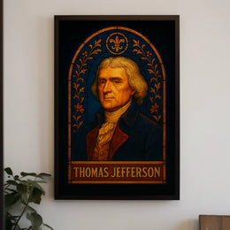 Thomas Jefferson 18th Century Dignitary Portrait Historical Poster PosterGoat