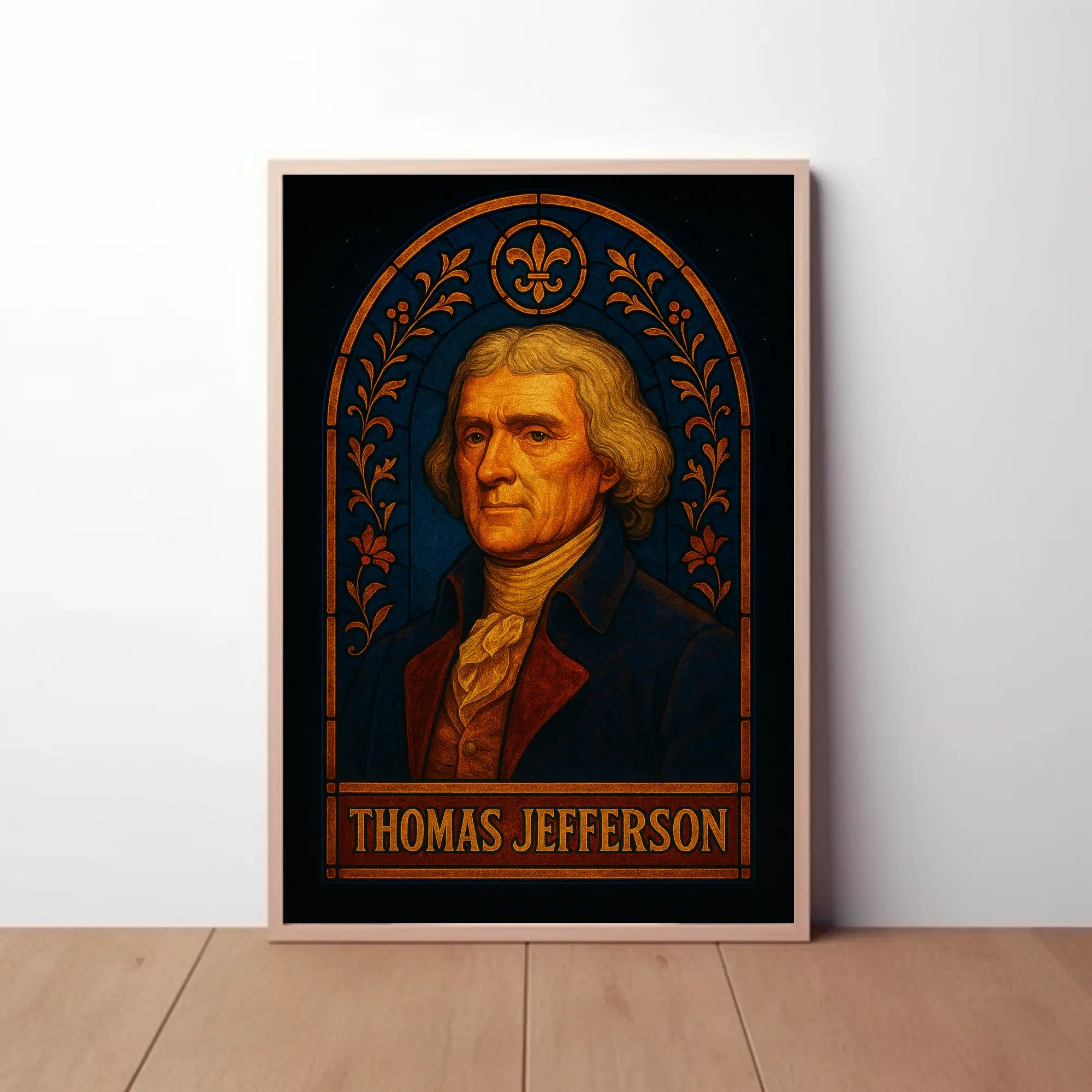 Thomas Jefferson 18th Century Dignitary Portrait Historical Poster PosterGoat