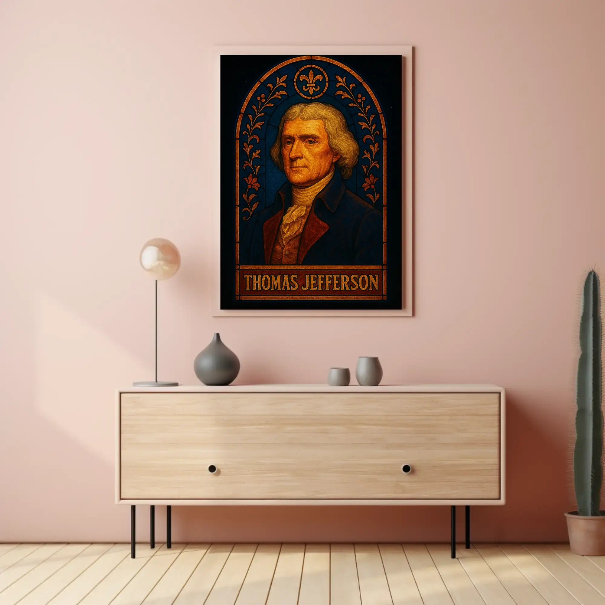 Thomas Jefferson 18th Century Dignitary Portrait Historical Poster PosterGoat