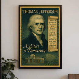 Thomas Jefferson Architect of Democracy Poster PosterGoat