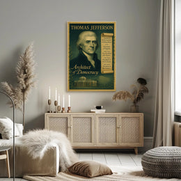 Thomas Jefferson Architect of Democracy Poster PosterGoat