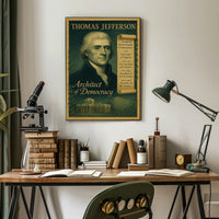 Thomas Jefferson Architect of Democracy Poster PosterGoat