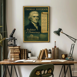 Thomas Jefferson Architect of Democracy Poster PosterGoat