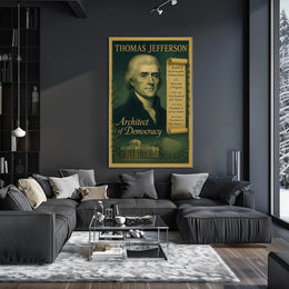 Thomas Jefferson Architect of Democracy Poster PosterGoat