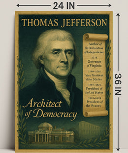 Thomas Jefferson Architect of Democracy Poster PosterGoat