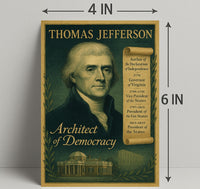 Thomas Jefferson Architect of Democracy Poster PosterGoat