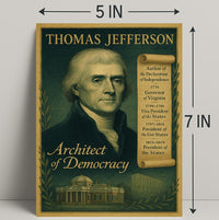 Thomas Jefferson Architect of Democracy Poster PosterGoat