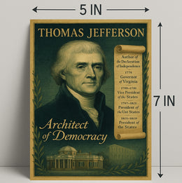 Thomas Jefferson Architect of Democracy Poster PosterGoat