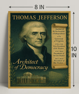 Thomas Jefferson Architect of Democracy Poster PosterGoat
