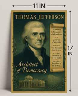 Thomas Jefferson Architect of Democracy Poster PosterGoat