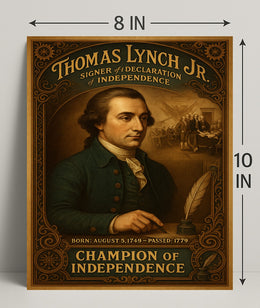 Thomas Lynch Jr. Signer Of The Poster PosterGoat