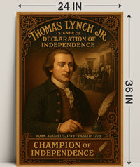 Thomas Lynch Jr. Signer Of The Poster PosterGoat