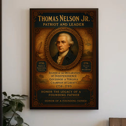 Thomas Nelson Jr. Patriot And Leader Poster PosterGoat