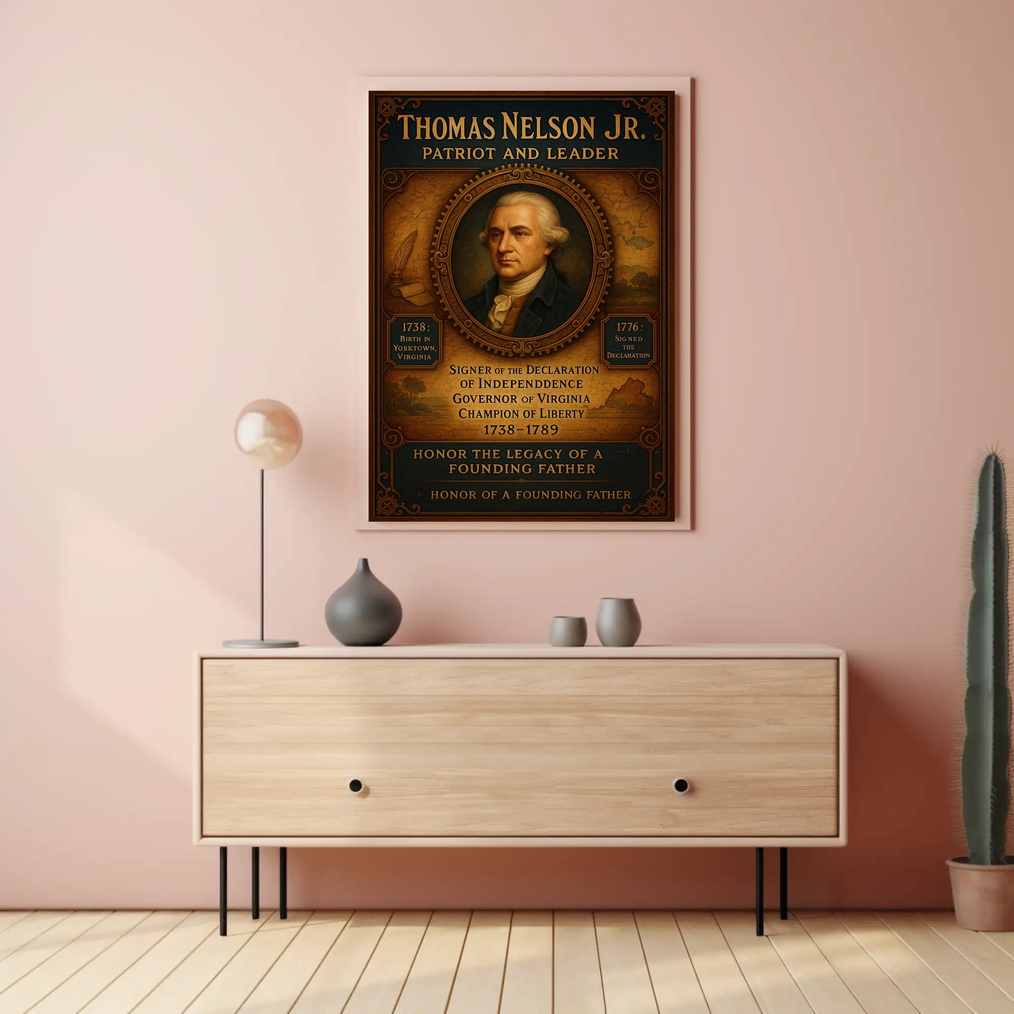 Thomas Nelson Jr. Patriot And Leader Poster PosterGoat