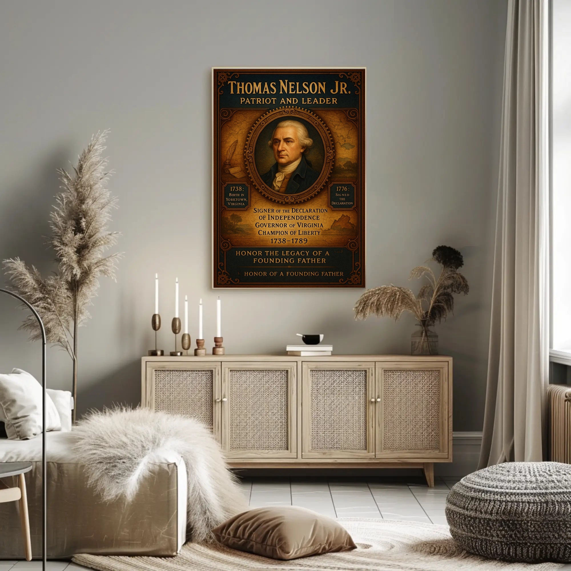 Thomas Nelson Jr. Patriot And Leader Poster PosterGoat