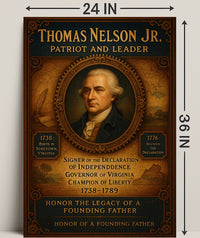 Thomas Nelson Jr. Patriot And Leader Poster PosterGoat