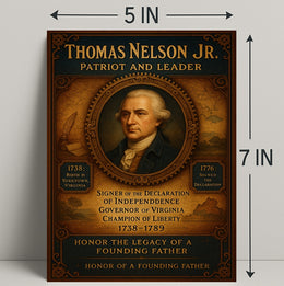 Thomas Nelson Jr. Patriot And Leader Poster PosterGoat