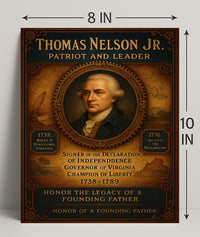 Thomas Nelson Jr. Patriot And Leader Poster PosterGoat