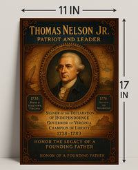 Thomas Nelson Jr. Patriot And Leader Poster PosterGoat