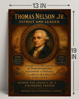 Thomas Nelson Jr. Patriot And Leader Poster PosterGoat